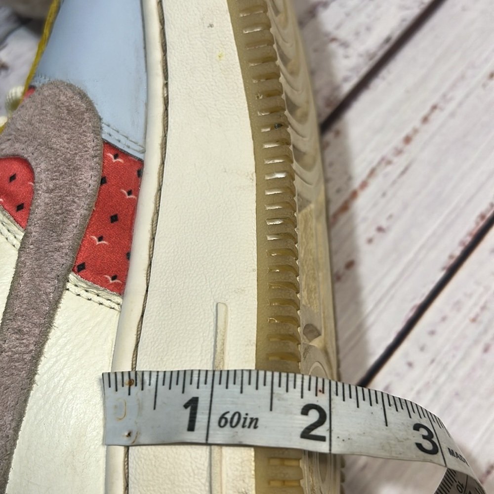 Nike Women Air Force 1 Shadow DM 8076-100 Patchwork Sneakers - Picture 8 of 8